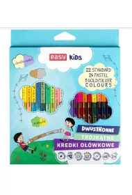 Easy Stationery Kredki dwustronne tr�jk�tne 48 kolor�w 24 szt.