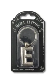 If Silver Letter Keyring - brelok do kluczy litera E