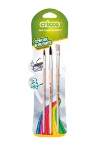 Cricco P�dzelki szkolne drewniane 3 szt.