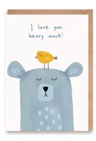 Cardie Walentynka I love you beary much + eko koperta