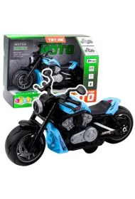 Motocykl na baterie niebieski