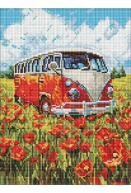 Diamentowa mozaika - Podr� w czerwie� 30x40cm