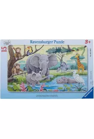 Puzzle 15 el. Afryka�skie zwierz�ta Ravensburger