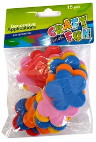 Craft with Fun Piankowe kwiaty 15 szt.
