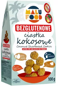 Malu Food Ciastka kokosowe bez cukru bezglutenowe 100 g