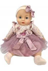 Lalka bobas m�wi i �piewa smoczek + butelka 45cm MarioToys