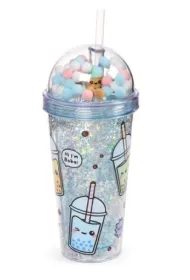 Puckator Kubek ze s�omk� i zawieszkami Bubble Tea