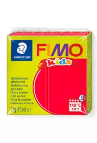 Staedtler Masa plastyczna termoutwardzalna Kids, czerwona, 42g, kostka