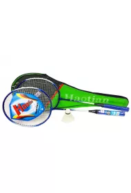Badminton metalowe akcesoria z pokrowcem 66 cm