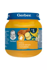 Gerber Zupka krem z jasnych warzyw z kurczakiem dla niemowlt po 5 miesicu 125 g