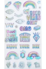 incood. Naklejki transparentne Good vibes only