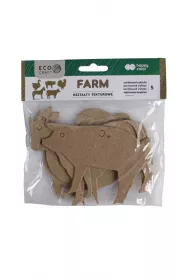 Happy Color Ksztaty tekturowe FARM, 10x6 cm, 5 sztuk