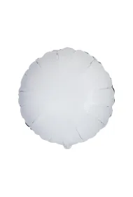 Balon foliowy Okr�g�y bia�y 45cm