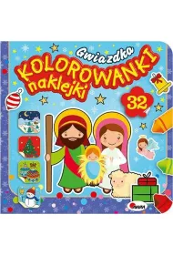 Gwiazdka. Kolorowanki naklejki