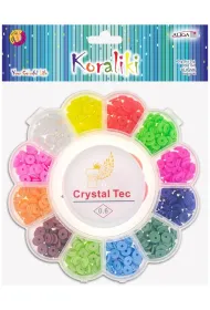 Koraliki gumowe 8mm, �y�ka 30m, no�yczki Aliga