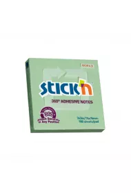 Stickn Notes samoprzylepny 76 x 76 mm zielony 100 kartek