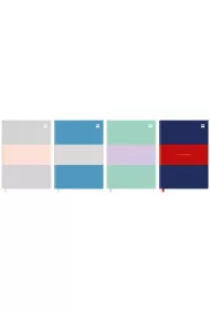 Interdruk Brulion A4 z tasiemk� B&B Pastel kratka
