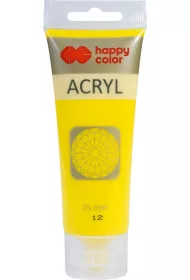 Happy Color Farba akrylowa cytrynowa 75ml