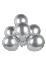 Balony chrom srebrne 30cm 50 szt.