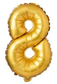 Arpex Balon foliowy matowy z�oty 8 69cm