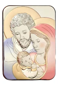 Obrazzek �wi�ta Rodzina - srebro 7cm/5cm