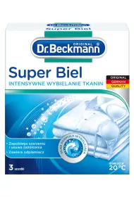 Dr. Beckmann Super Biel do wybielania tkanin w saszetkach 3 x 40 g