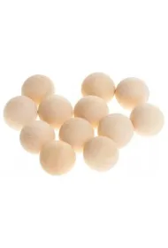 Brewis Drewniane kulki bez otworu naturalne 20mm 12 szt.