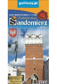 Plan miasta. Sandomierz i okolice 1:11 000