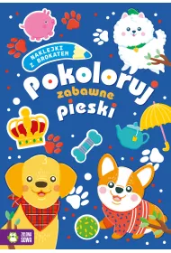 Pokoloruj zabawne pieski