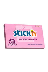 Stickn Notes samoprzylepny 76 x 127 mm rowy 100 kartek