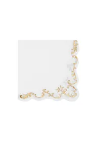 PartyDeco Serwetki Ornament bia�e 33x33cm