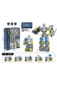 Robot 5w1 skr�cany niebieski Pro Kids