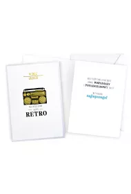 Kukartka Karnet B6 Urodziny retro