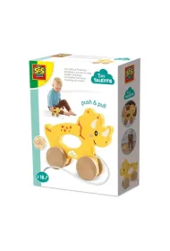 Pchaj i ci�gnij 2w1 drewniany Triceratops Ses Creative