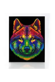 Diamond Dotz Haft diamentowy - Adults Flocked Neon Wolf 35.5x45.7cm