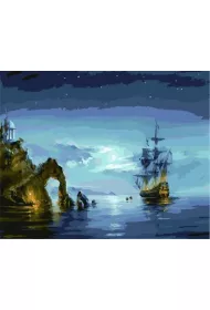 Hobby-maniak.pl Malowanie po numerach - Szkocka noc 30x40cm