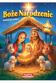 Bo�e Narodzenie Szopka z naklejkami