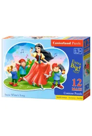 Puzzle maxi konturowe 12 el. Snow White`s Song Castorland