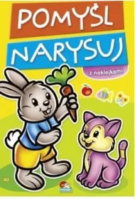 Malowanka Pomy�l Narysuj Kr�lik