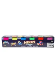 Masa plastyczna 6 kolor�w neon