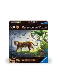 Puzzle drewniane 500 el. Tygrys Ravensburger