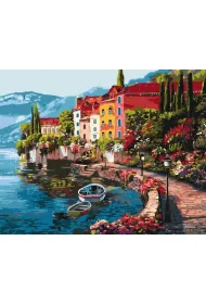 Ideyka Malowanie po numerach - Poranek nad jeziorem 2 40x50cm
