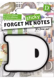 If Forget me sticky. Notes kart samoprzylepne litera D
