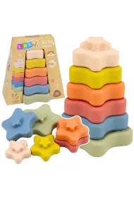 Klocki sensoryczne piramida gwiazdki 6el.