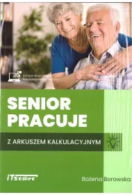 Senior pracuje z arkuszem kalkulacyjnym