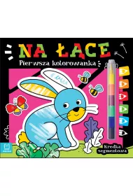 Pierwsza kolorowanka. Na ce. Kredka segmentowa