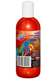 Otocki Farba dekoracyjna brokatowa czerwony 250 ml