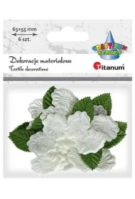 Titanum Ozdoba materia�owa Kwiaty gardenii 6 szt.