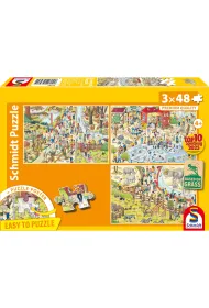 Puzzle 3x48 Wycieczka do zoo Schmidt