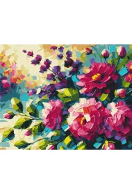 Brushme Malowanie po numerach - Kwiaty Lata 40x50cm